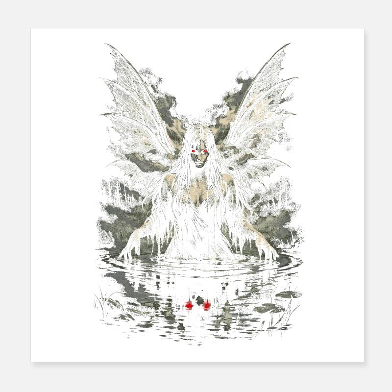 Fairycore Fairy Gothic Poster 8" x 8" (20x20 cm)
