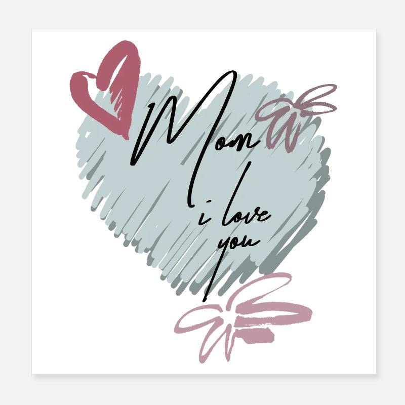  Mutterliebe Poster 20x20 cm