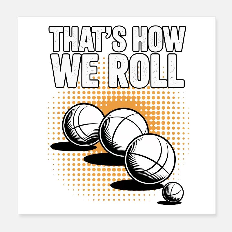 Boccia King Precision Passion Poster 8" x 8" (20x20 cm)