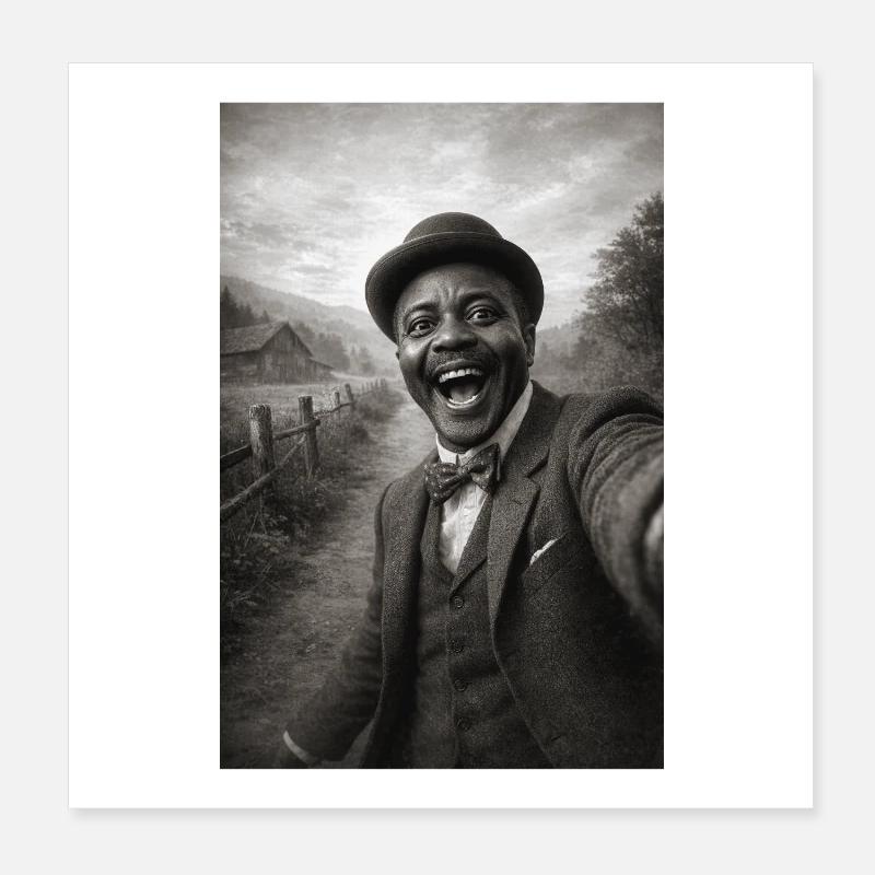 Scott Joplin Selfie Poster 20x20 cm