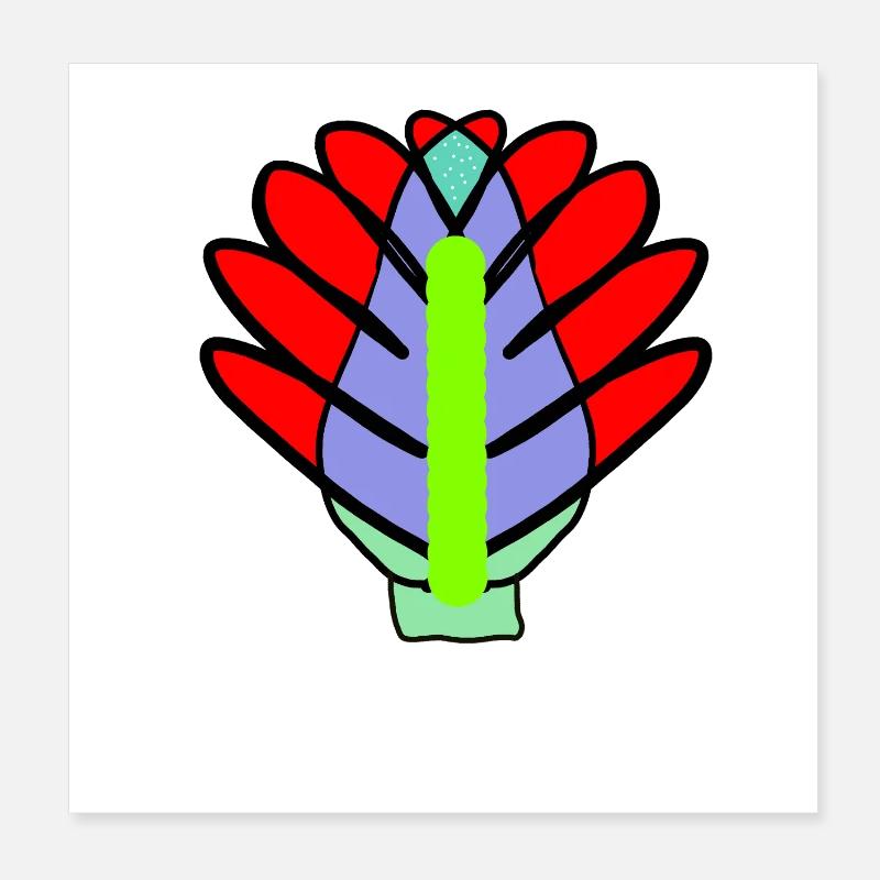 Fleurs Fleurs Fleurs de Lotus Poster 20 x 20 cm