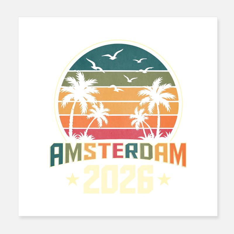 Amsterdam 2026 Poster 20 x 20 cm
