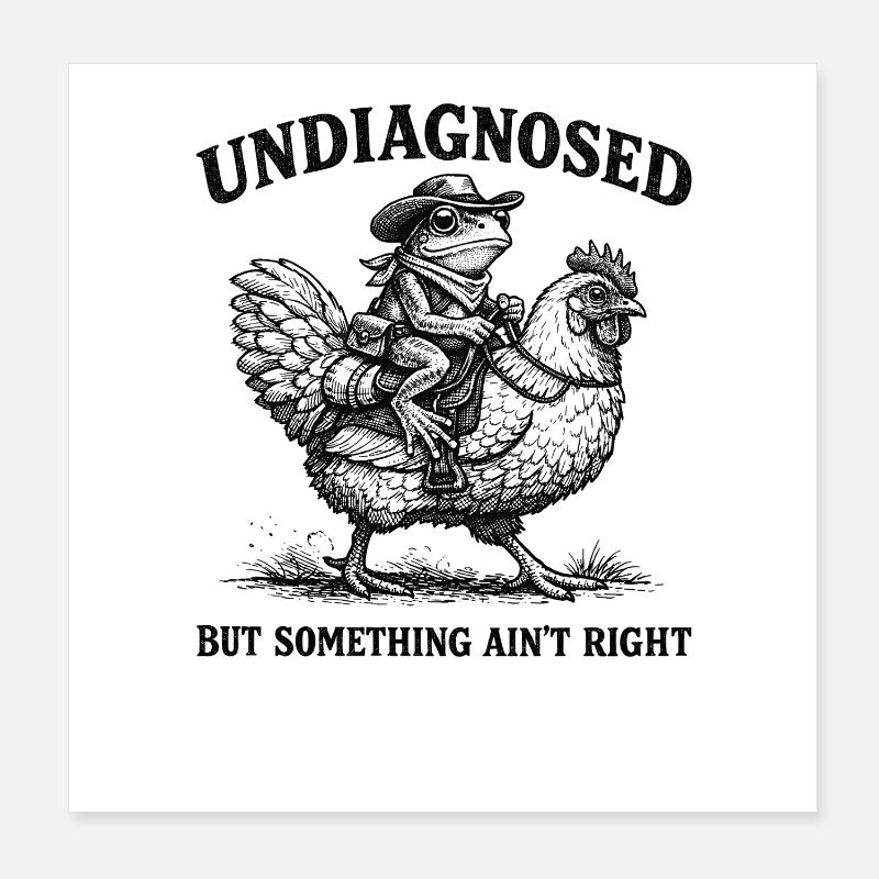 Not diagnosed, but something is wrong Poster 8" x 8" (20x20 cm)