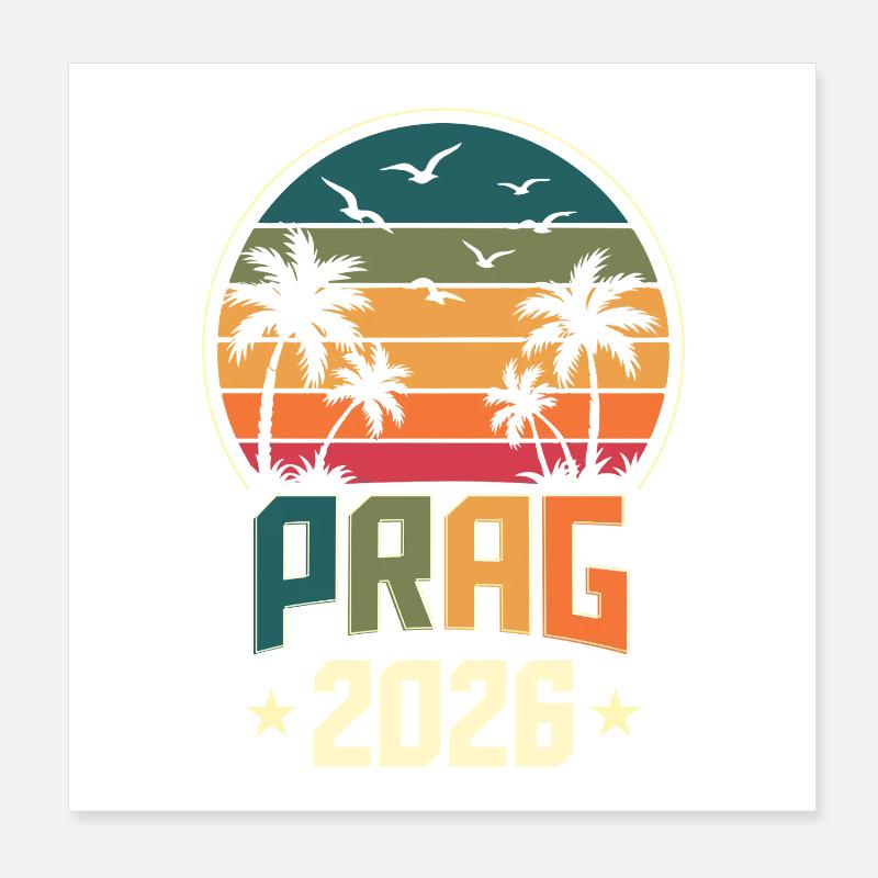 Prague 2026 Poster 20 x 20 cm