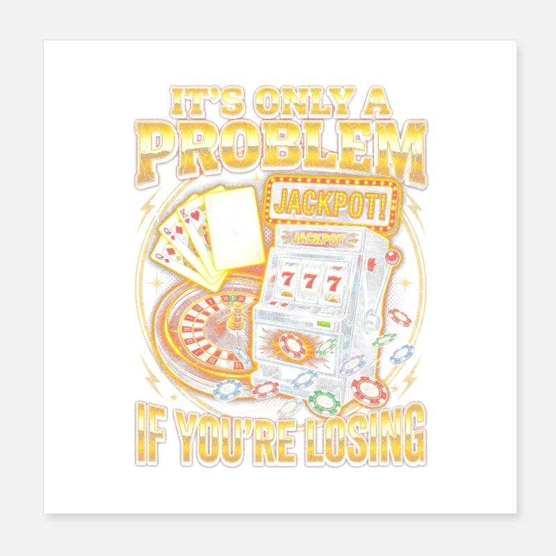 Only one problem: Losing Poster 8" x 8" (20x20 cm)