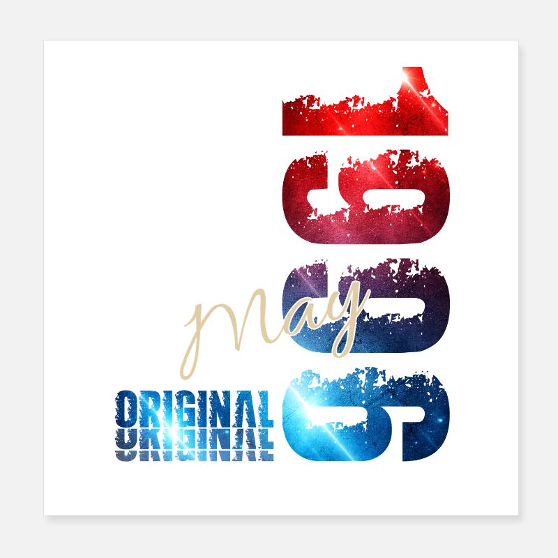 30. Geburtstag Geschenk Mann Original Mai 1996 Poster 20x20 cm