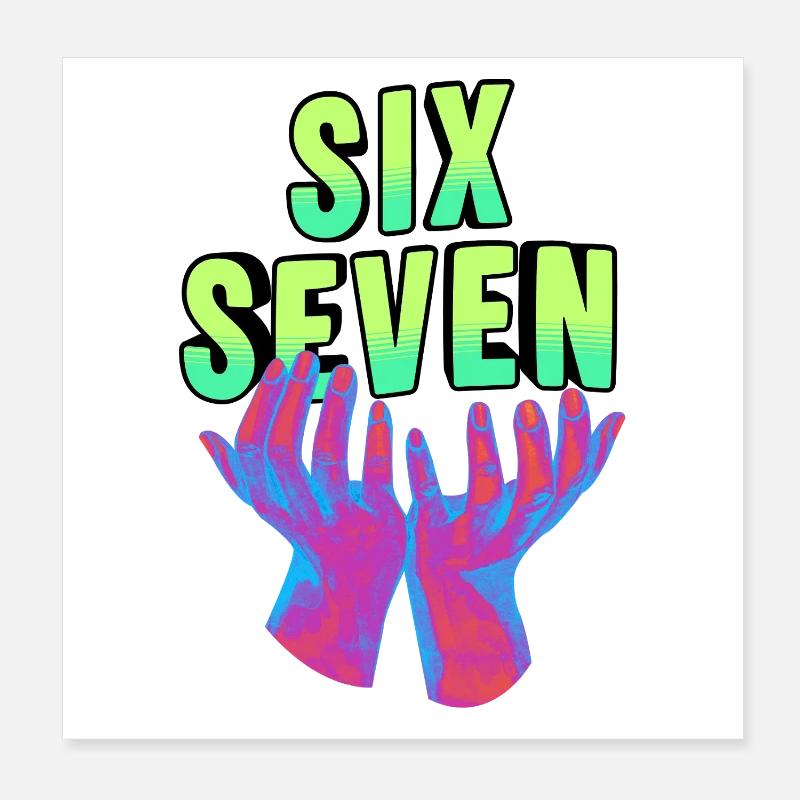 Six sept Meme 67 Poster 20 x 20 cm