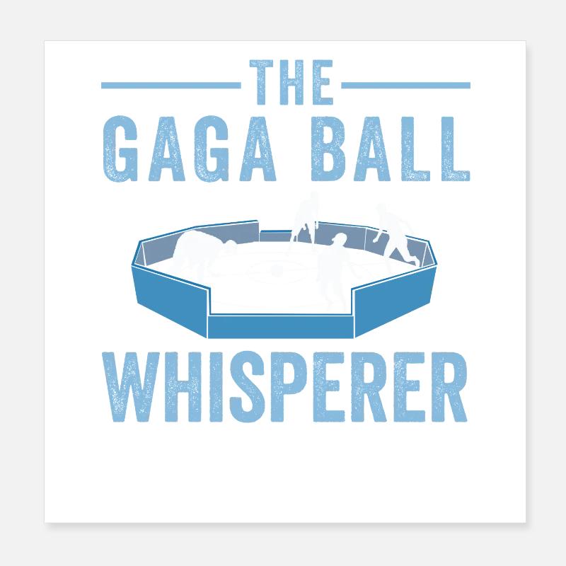 Le Chuchoteur du Bal Gaga Poster 20 x 20 cm