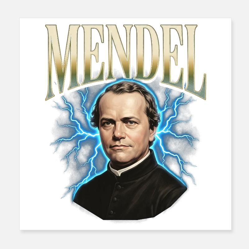 Gregor Mendel Donner Poster 20x20 cm