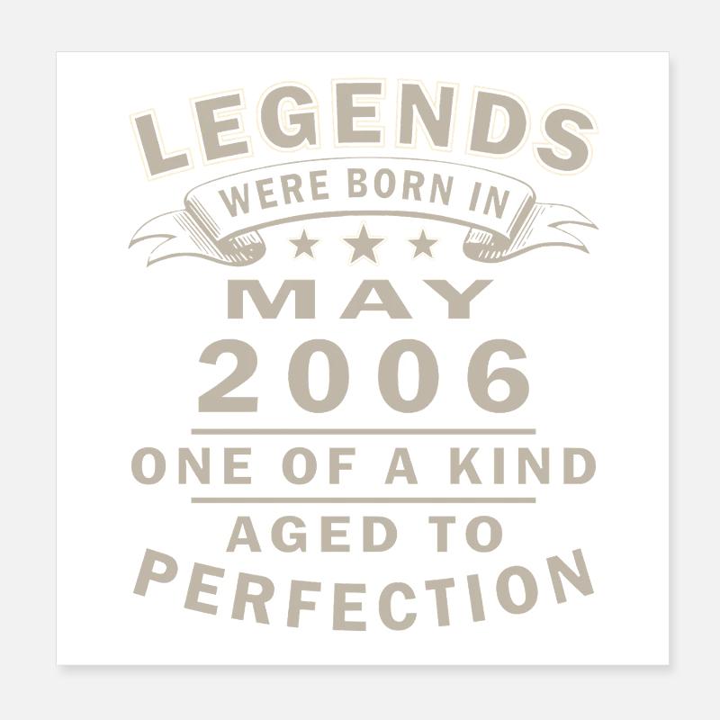 Geburtstag Mai 2006 Poster 20x20 cm