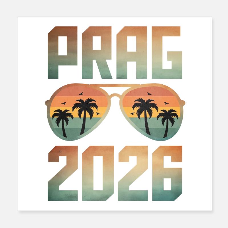 Prag 2026 Poster 20x20 cm