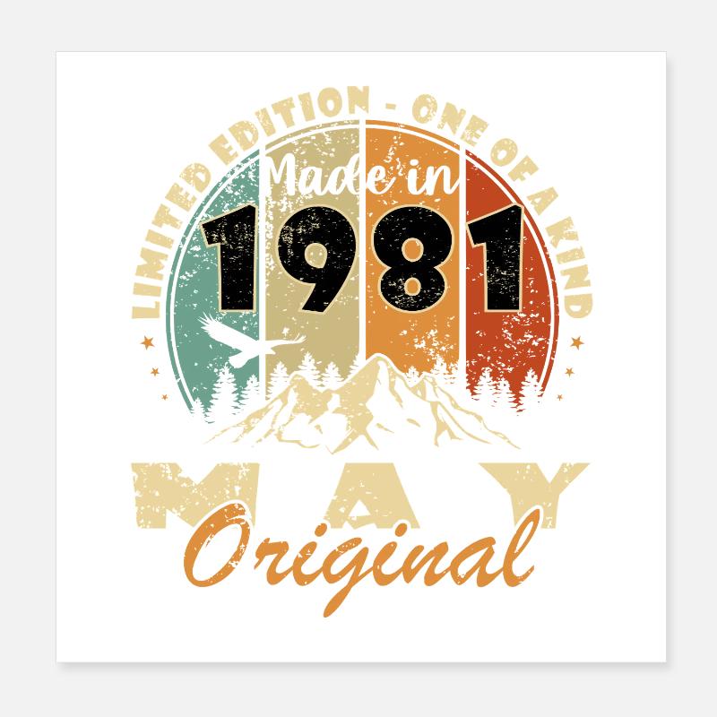 May 1981 - May 1981 Poster 8" x 8" (20x20 cm)