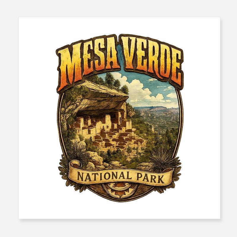 Parc national de Mesa Verde Poster 20 x 20 cm