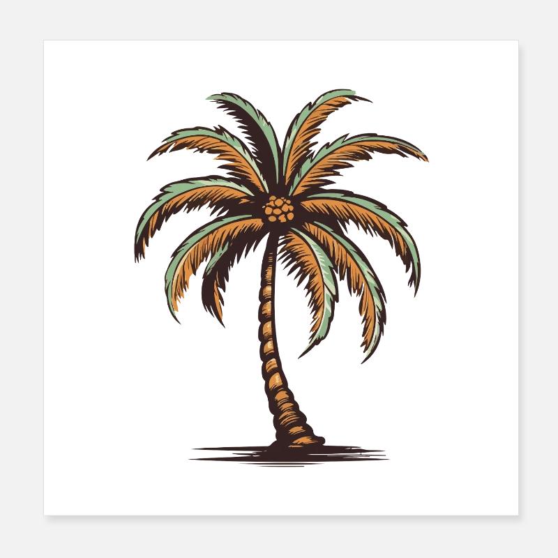 Île Palm Poster 20 x 20 cm