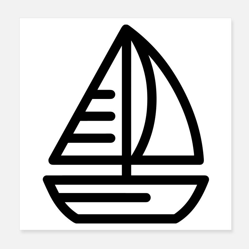 Boot Poster 20x20 cm