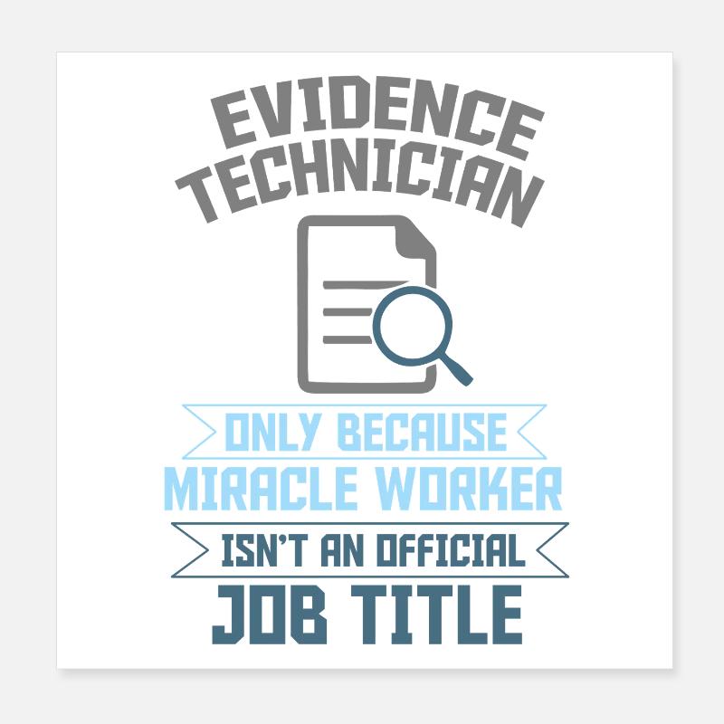 Forensic Scientist Criminology Poster 8" x 8" (20x20 cm)