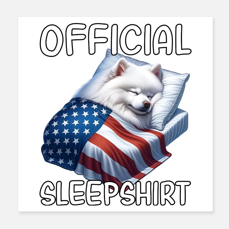 T-shirt de nuit Spitz US Poster 20 x 20 cm