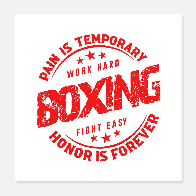 Boxing Stamp : Devise du Daily Grind Poster 20 x 20 cm