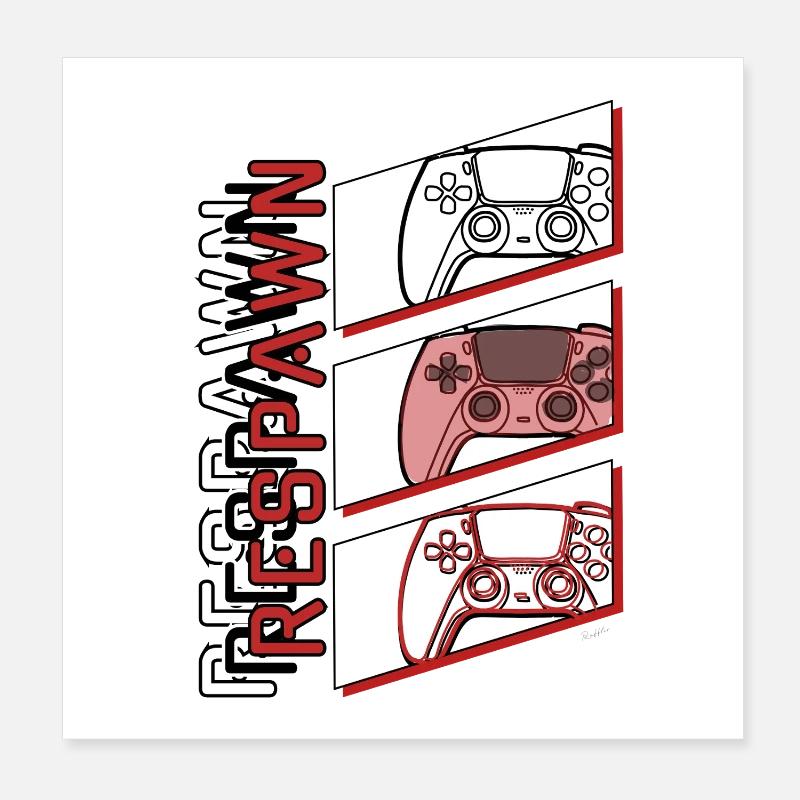 Respawn Poster 20x20 cm
