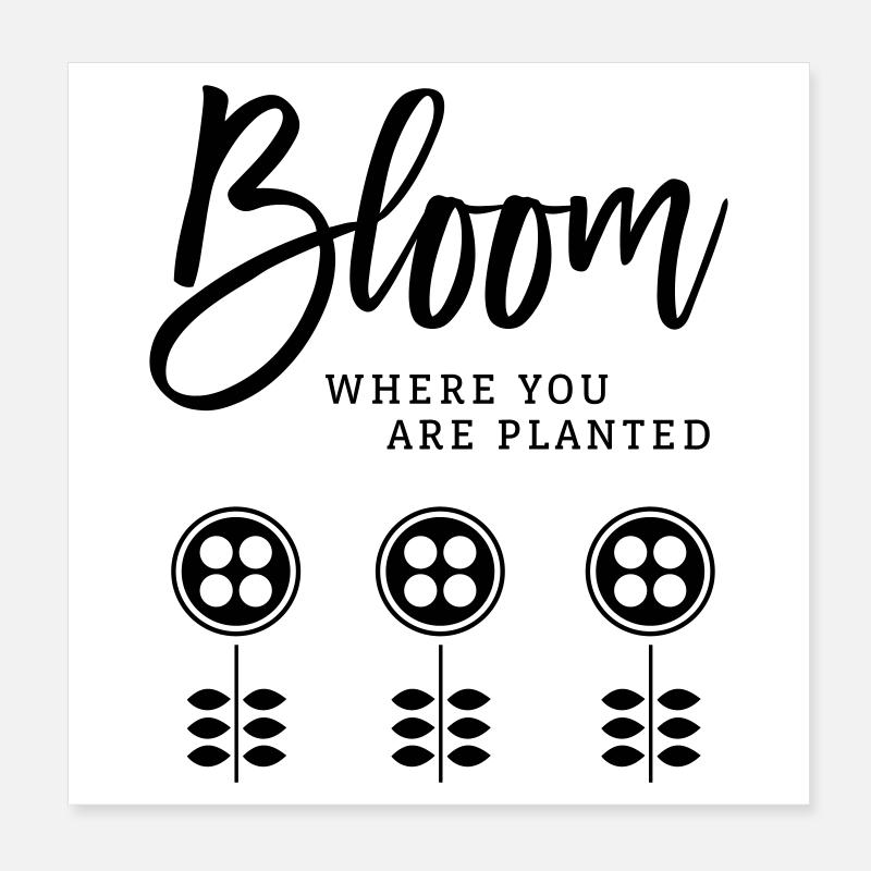 Fleurir Poster 20 x 20 cm