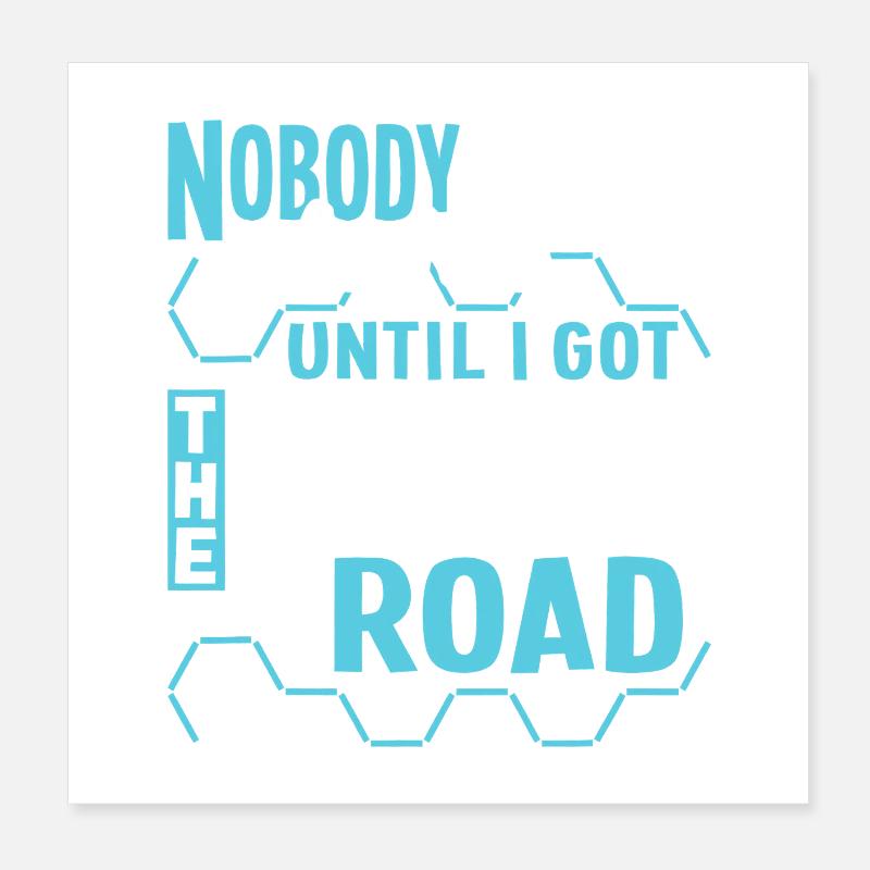 Längste Straße Poster 20x20 cm