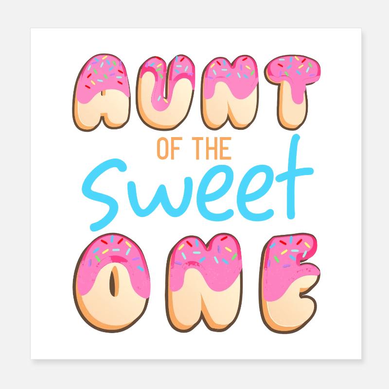 Tante du Doux-Sucré Poster 20 x 20 cm