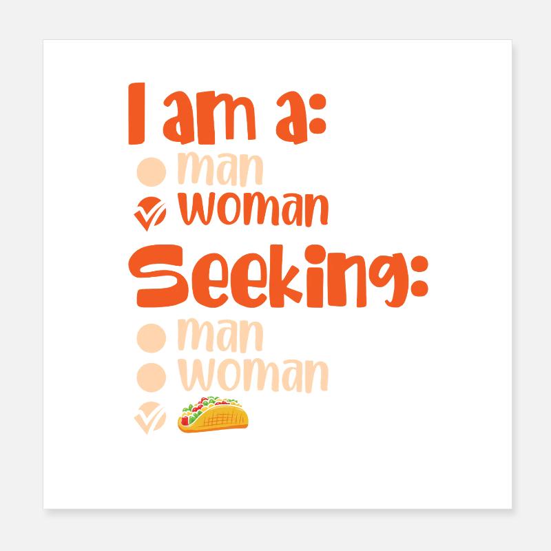 Taco Father Man Men Poster 20 x 20 cm