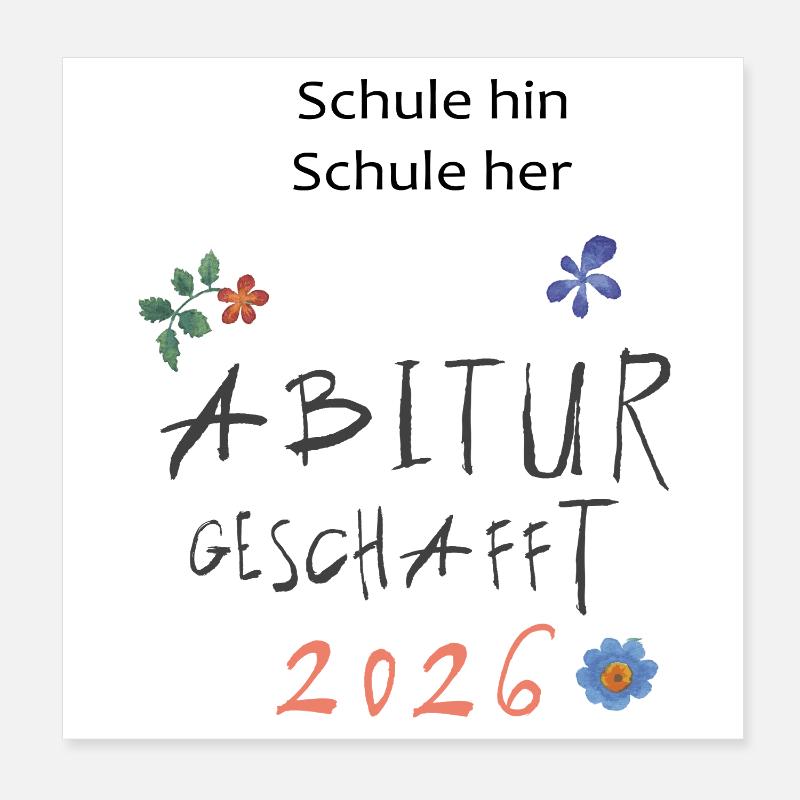 Abitur 2026  Poster 20x20 cm