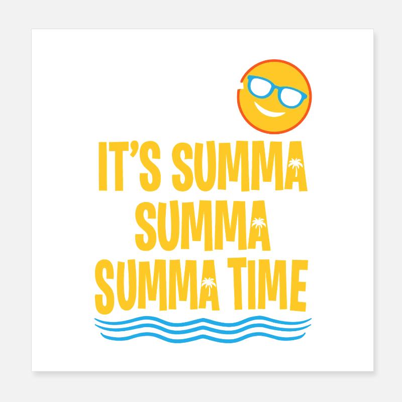 Summa Summa Time Tee Poster 20 x 20 cm