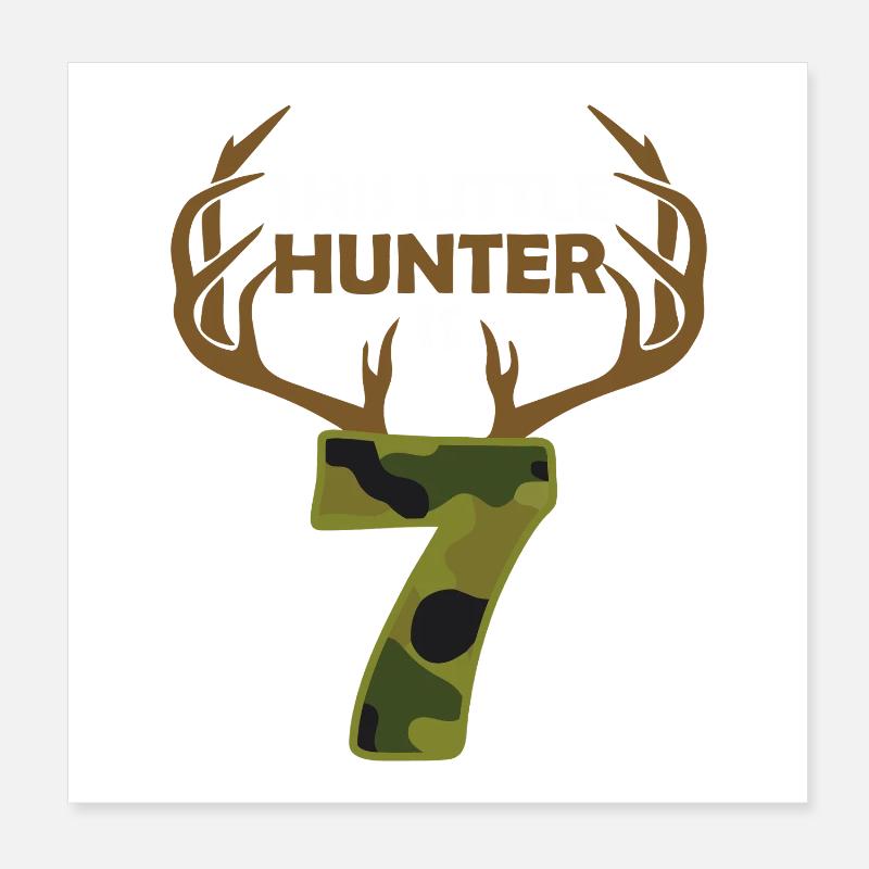 Ce camouflage de Little Hunter 7 Poster 20 x 20 cm