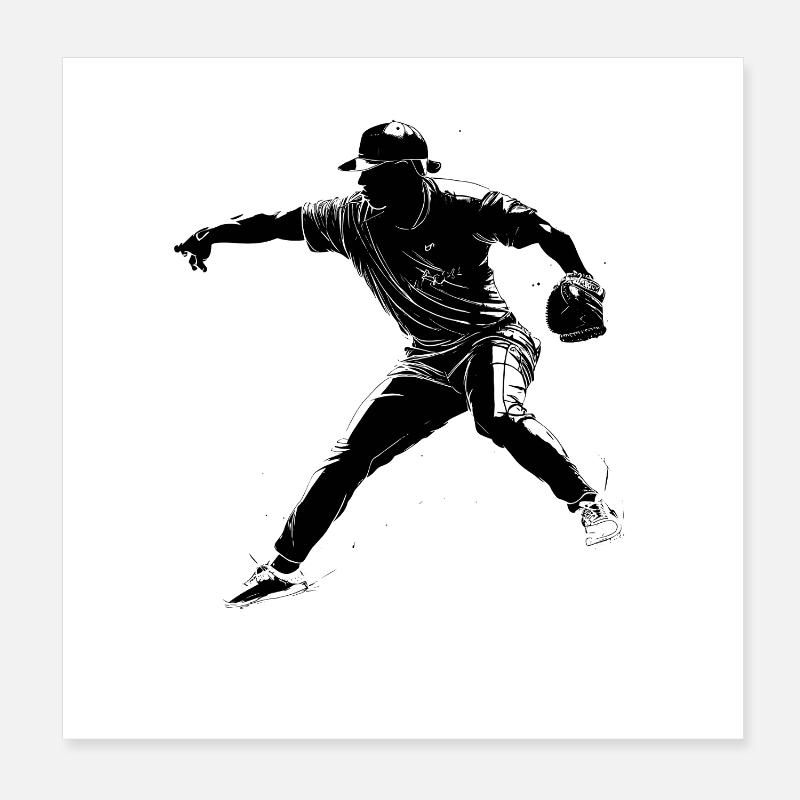 Baseball Poster 20x20 cm