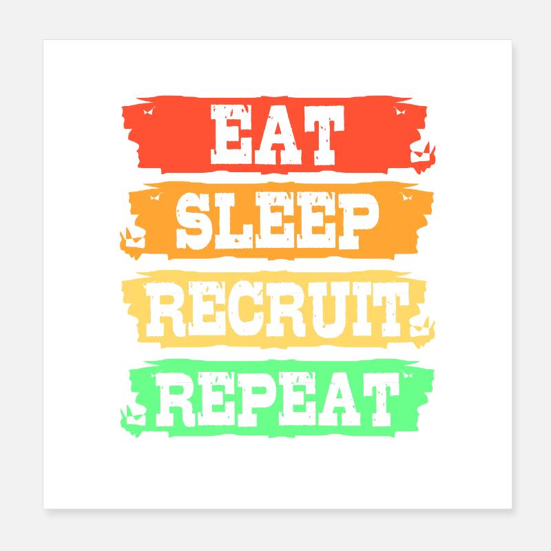 Responsable RH Poster 20 x 20 cm