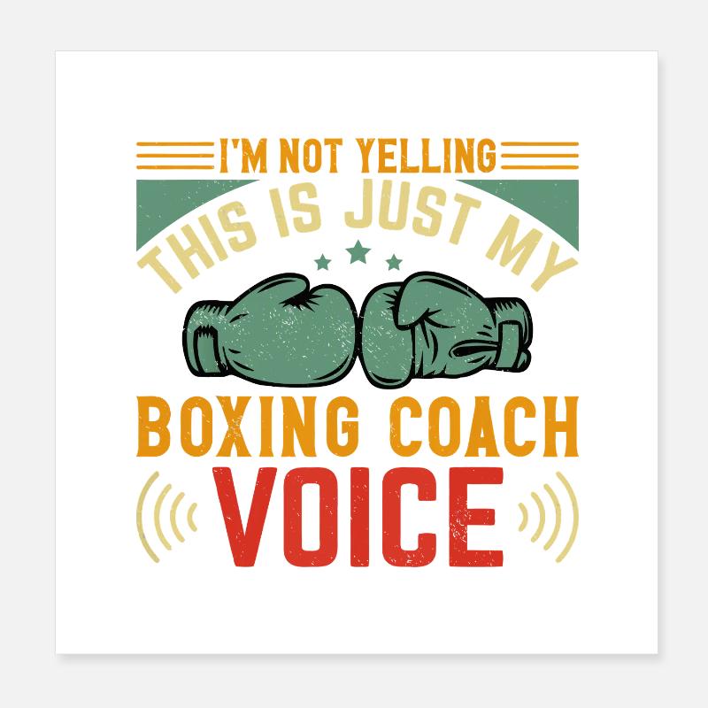 Boxtrainer Voice Tee Poster 20x20 cm