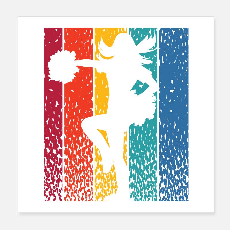 Cheerleader Cheer Mom Cheerleading Poster 20x20 cm