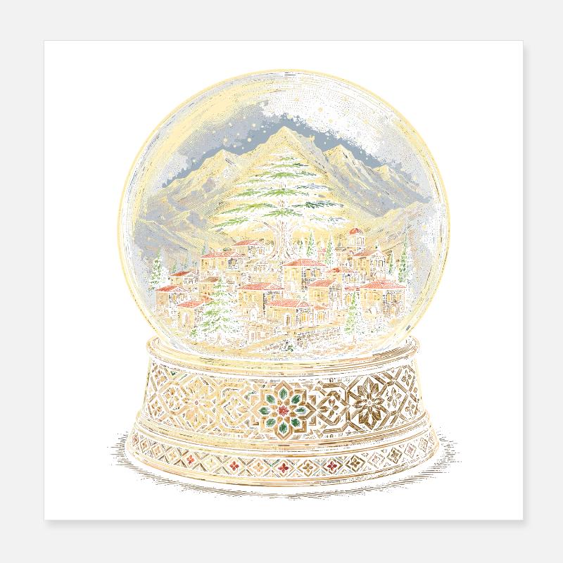 Liban Libanais Poster 20 x 20 cm