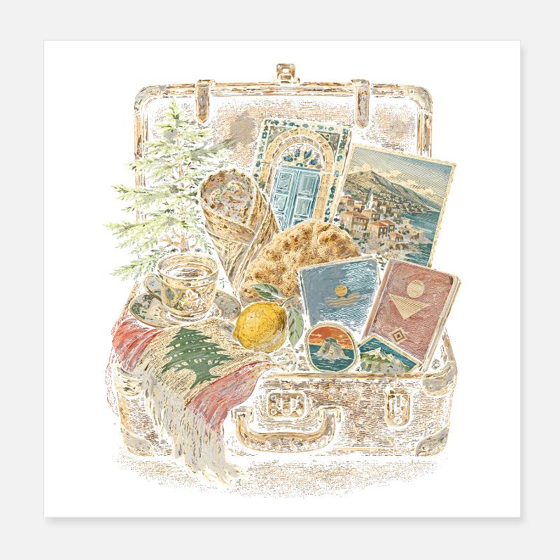 Libanon Libanese Poster 20x20 cm