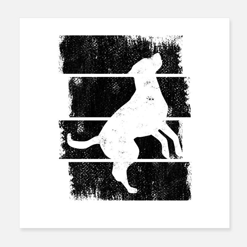 Dog Poster 8" x 8" (20x20 cm)