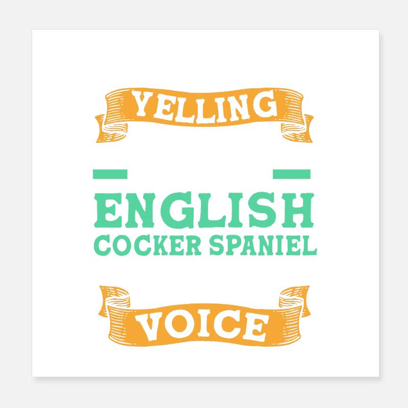 Cocker Spaniel Mom Dog Mom Poster 8" x 8" (20x20 cm)