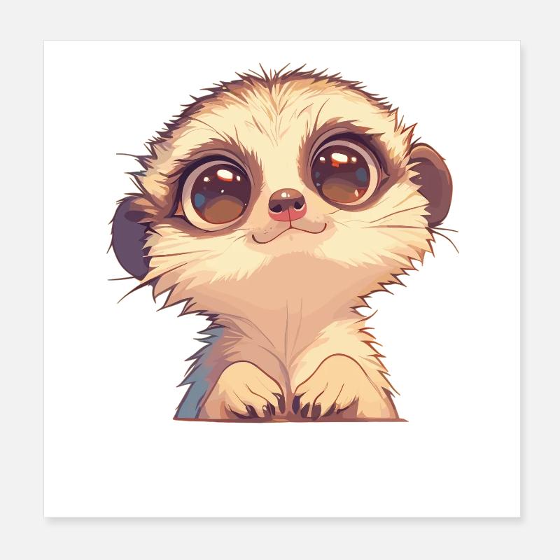 Marmots Groundhog Poster 8" x 8" (20x20 cm)