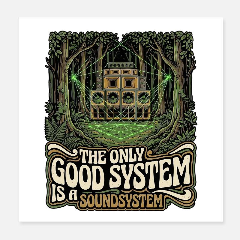 Le seul bon système de son Poster 20 x 20 cm