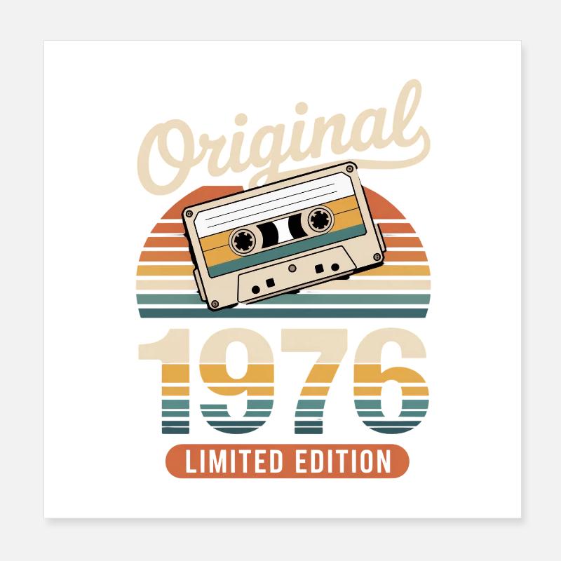 Edition limitée 1976 Poster 20 x 20 cm