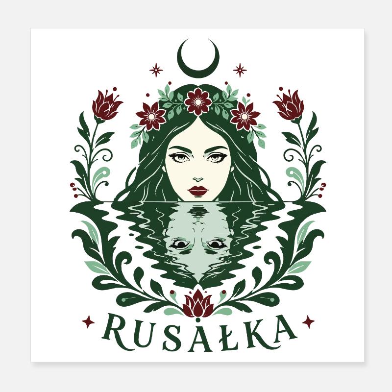 Esprit de l’eau Rusalka Poster 20 x 20 cm