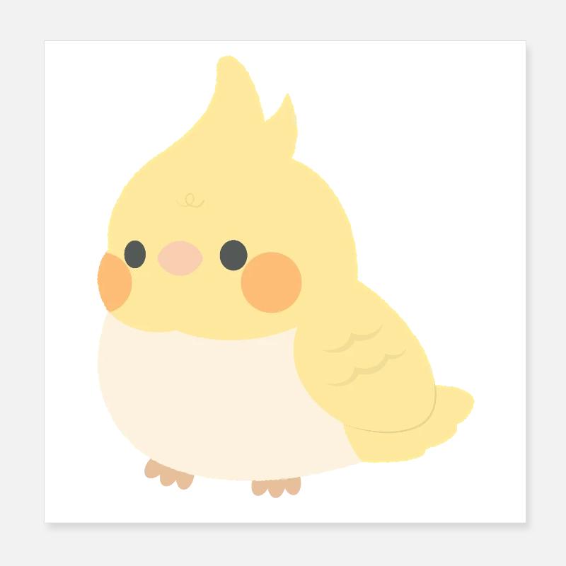 calopsitte Poster 20 x 20 cm