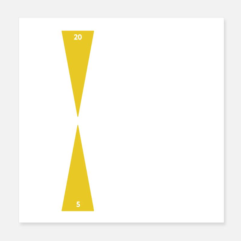 Backgammon | Or pur | Point d’Or Poster 20 x 20 cm