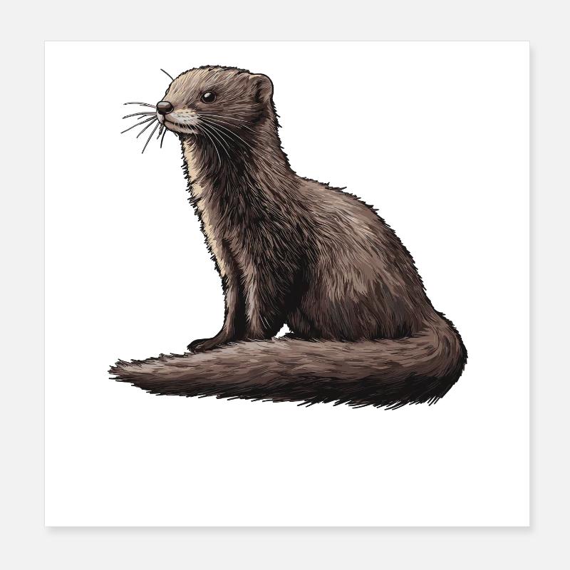 Mink Mink Poster 20 x 20 cm