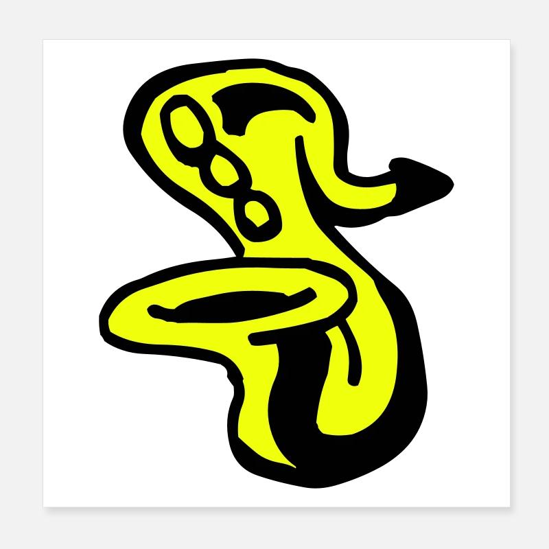 Saxophon Poster 20x20 cm