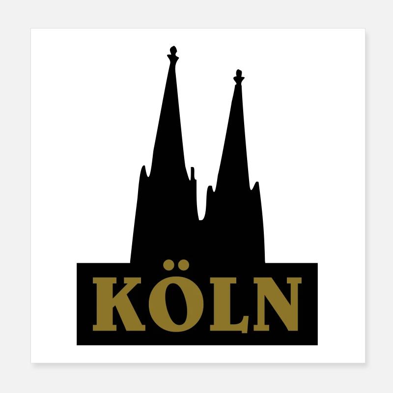 Cologne cathedral Poster 8" x 8" (20x20 cm)