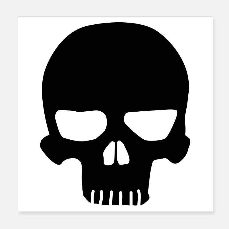 Skull original Poster 8" x 8" (20x20 cm)