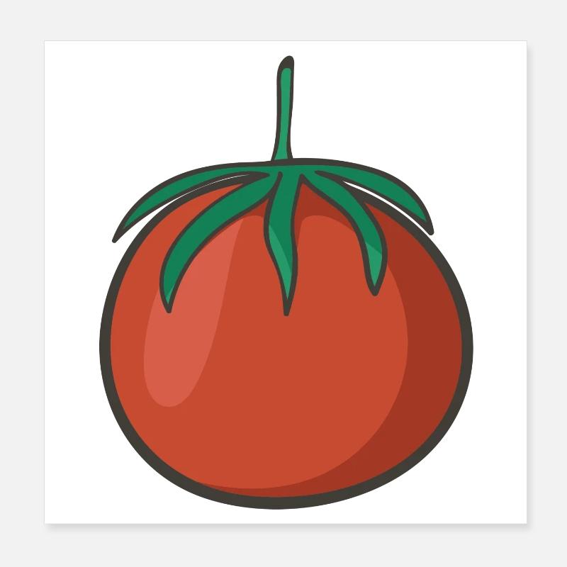 tomato Poster 8" x 8" (20x20 cm)
