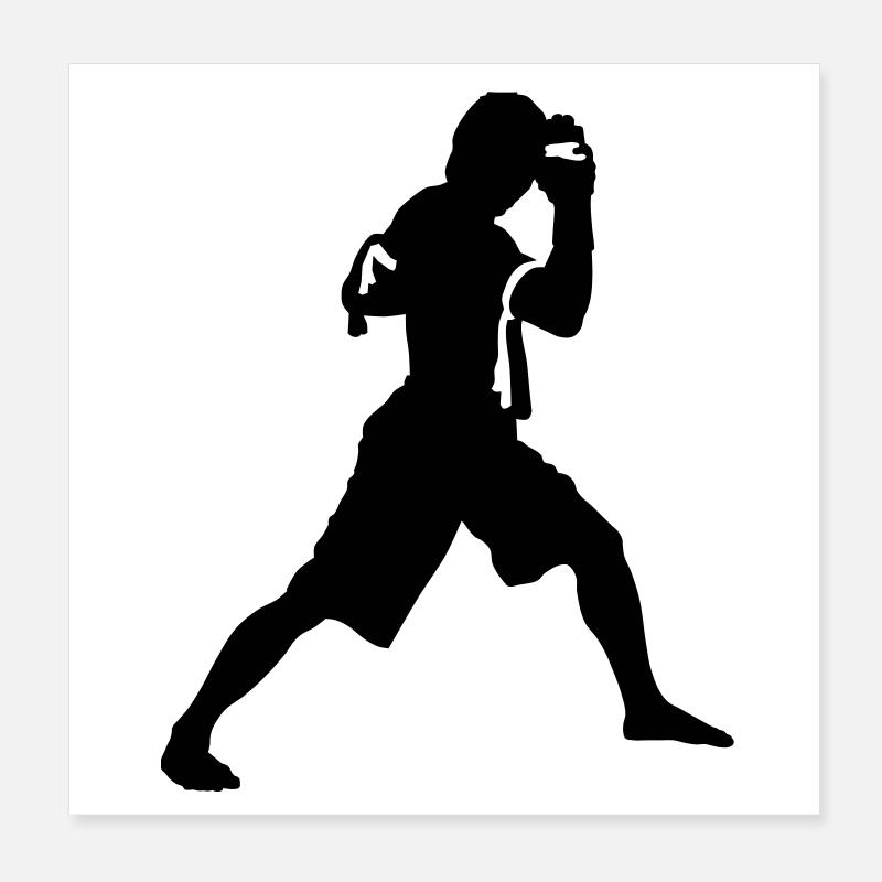 kickboxing Poster 20 x 20 cm